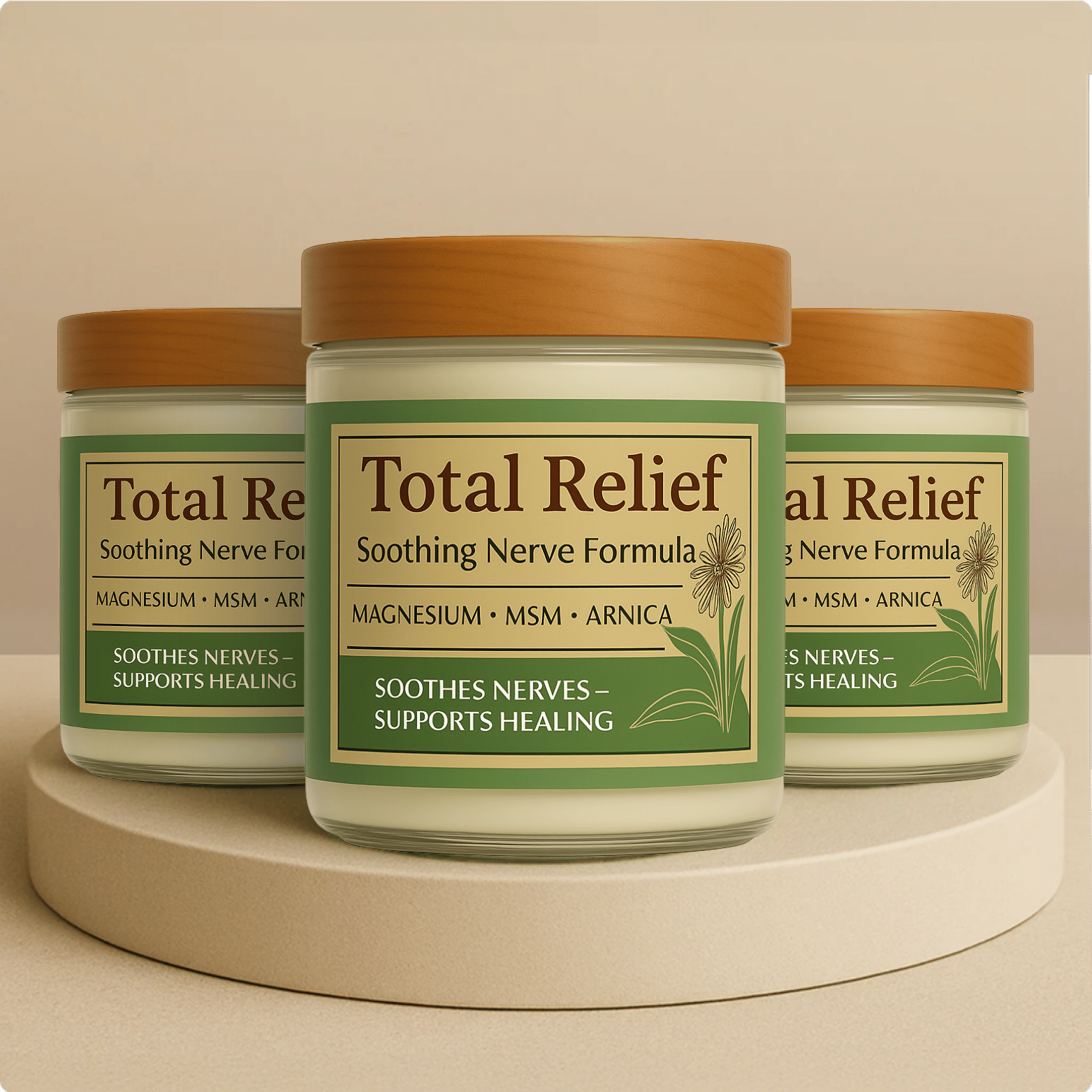 Total Relief Magnesium Cream - 1 Jar Package